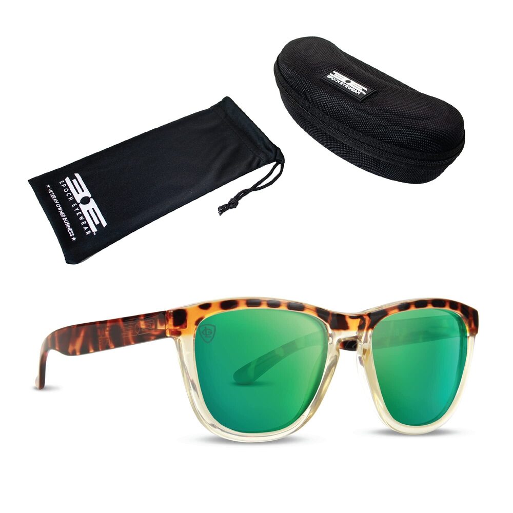 2728 LXE Skateboarding Sport Sunglasses w/Black Zipper Case and Microfiber